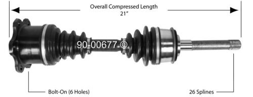 New front left or right cv drive axle shaft for toyota 4runner &amp; pickup