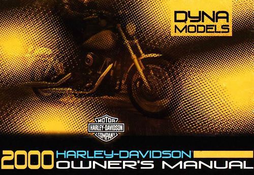 2000 harley-davidson dyna owners manual -fxd fxdx fxdx-conv  fxdl fxdwg