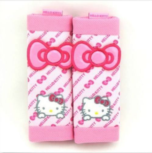 New fashion 2 pcs hello kitty car seat belt shoulder pads