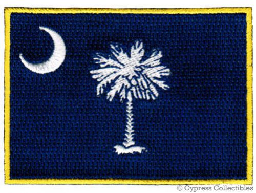 South carolina biker vest patch iron-on embroidered state flag