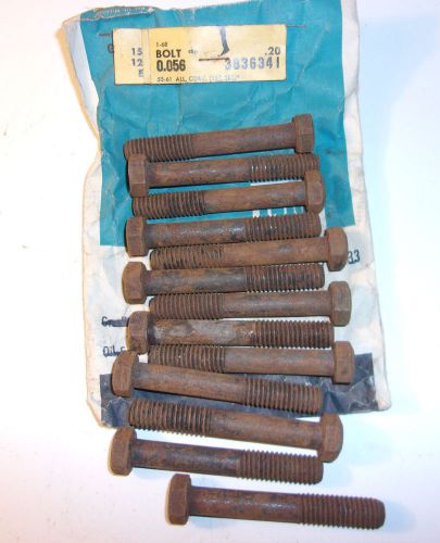 1955-1960 corvette crankshaft bearing cap bolts nos lot of 13 3836341  -ch688