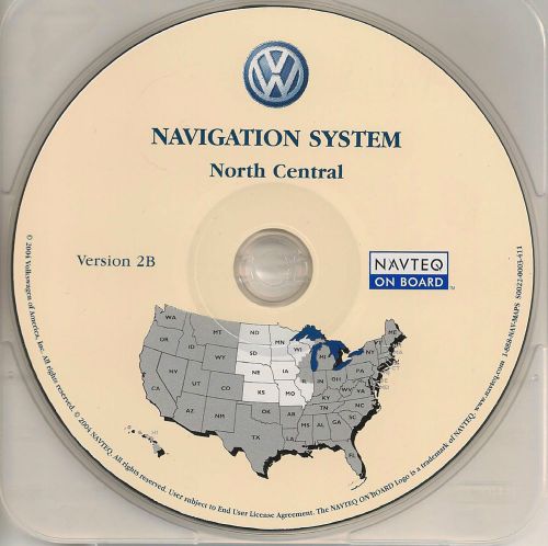 2004 2005 vw touareg navigation cd map cover: nd sd ne ks mn ia mo partial wi il