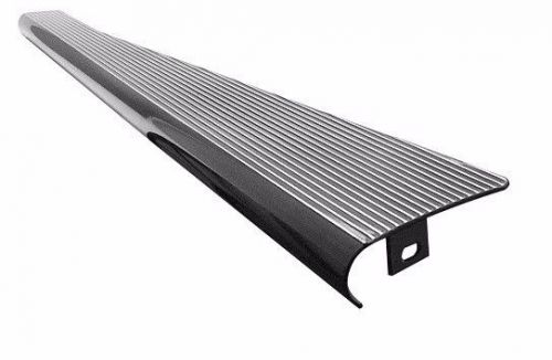 Empi vw bug billet aluminum running boards, gloss black w/ polished ribs