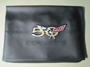 2003 chevrolet corvette 50th anniversary owners manual case &#034;free u.s. shipping&#034;