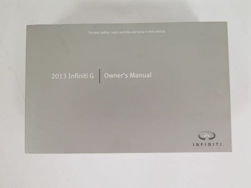 2013 infiniti g owners manual guide book