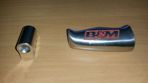 B&amp;m mega shifter aluminum t-handle shift knob &amp; button mount