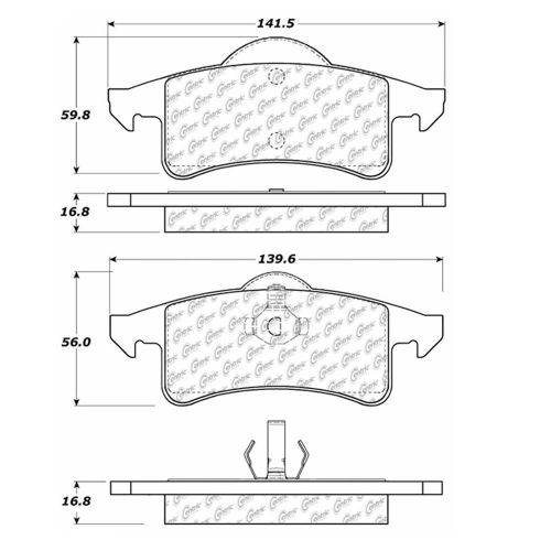 Stoptech 106.07910 disc brake pad fits 99-04 grand cherokee (wj)