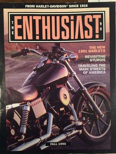 Fall1990 harley-davidson enthusiast magazine all 1991 harleys new sturgis model