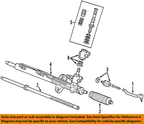 Honda oem 53560-ta0-a01 tie rod/steering tie rod end