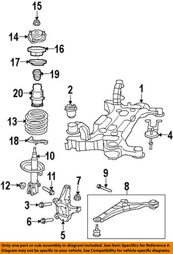 Mopar oem 5273729ab front suspension-isolator