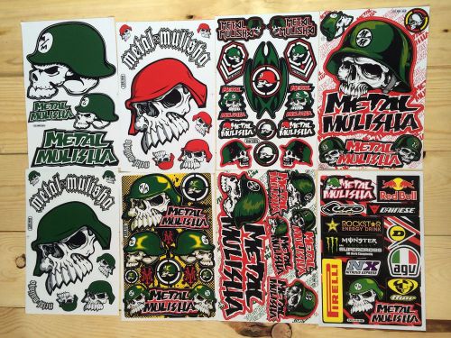 Metal mulisha,rockstar energy,red bull racing athlete decals:offset printed