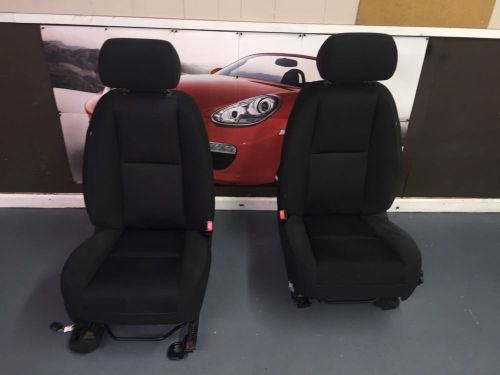 07-13 chevy silverado sierra avalanche front cloth seats black driver powered