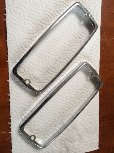 Mg mgb side marker chrome bezels! no reserve! no reserve!