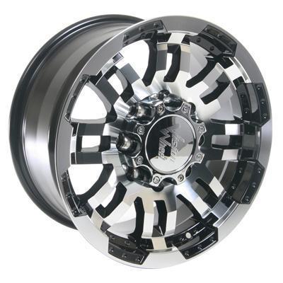 Summit racing series 375 black ultimate eight wheel 17"x8.5" 8x165.1mm bc pair