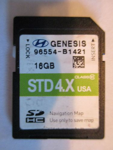 2014 2015 2016 hyundai genesis navigation gps sd card map 4x usa oem 96554-b1421