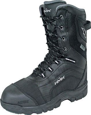 Hmk men s voyager lace up black waterproof insulated snowmobile riding boot