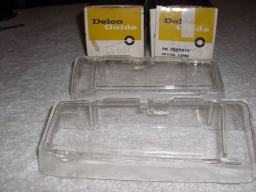 1968  oldsmobile  98 cornering  lamp lenses -  early nos gm  # 5959915/16