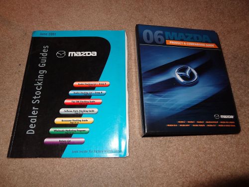 Pair mazda dealer books, dealer stocking guide &amp; 2006 06 product comparison