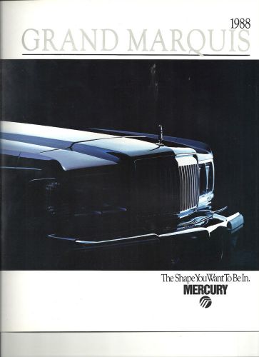 1988 mercury grand marquis ls colony park gs showroom brochure &#034;nos&#034;