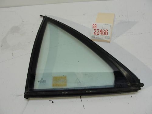 92 mercedes benz 400se left driver rear back door small vent glass window oem