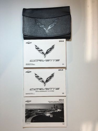 2014 chevrolet corvette owners manual set. new!! free same day s&amp;h! #062