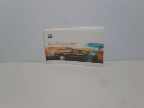 2000 bmw 740i 740il 750il owners manual