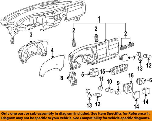 Gm oem 25932636 switch, headlight/headlight switch