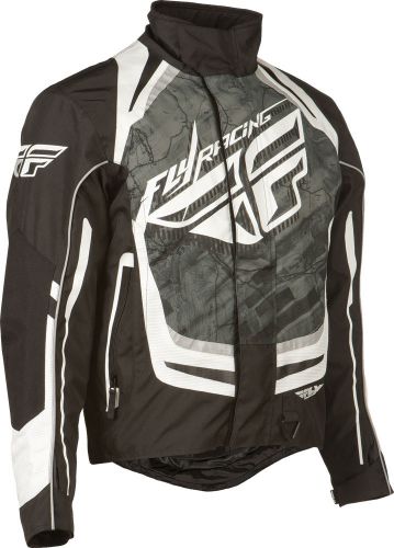 Fly racing 470-2180~6 snx pro jacket black/white 2x