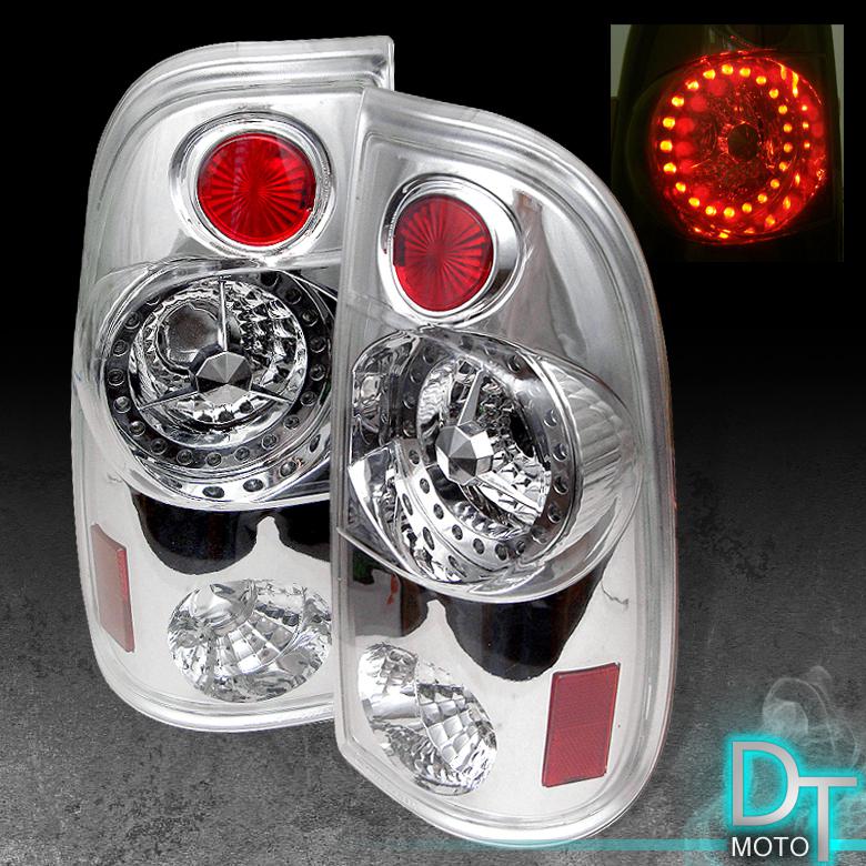 97-03 f150 99-07 f250 f350 f450 f550 superduty clear led tail lights left+right