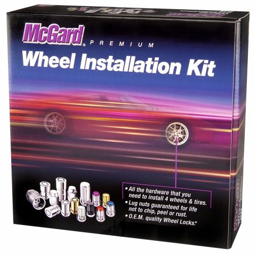 Mcgard 84520 chrome cone seat wheel installation kit; 5 lug (m14 x 1.5)