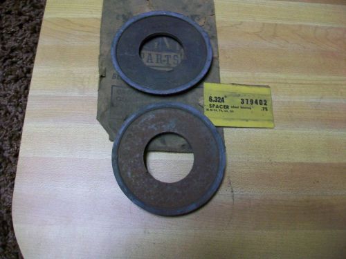 2 nos 1935 - 1938 chevrolet front wheel bearing spacer # 379402