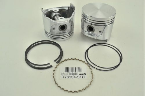 Engine piston kit itm ry6134-std fits 81-83 nissan 280zx 2.8l-l6