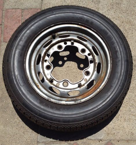 Vintage original- porsche 356 wheel with tire michelin silver