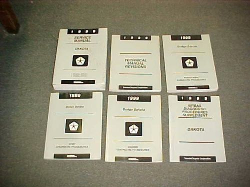 1999 dodge dakota truck original shop service repair manual 99 + wiring 6 books