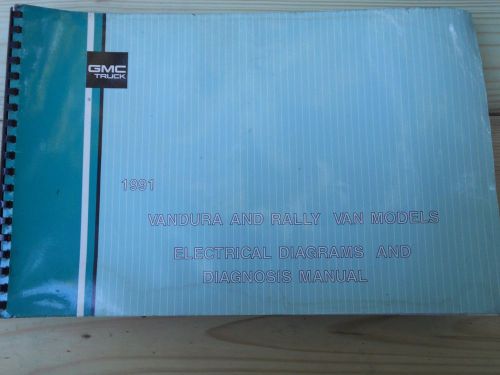 1991 gmc g chevy van rally vandura electrical wiring diagram service shop manual