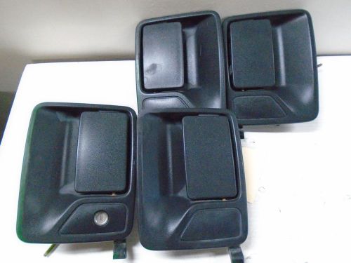 2008 2009 2010 ford f250 f350 crew cab door handles ( black ) lariat ( oem )