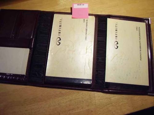 1993 infiniti g20 owners manual good free shipping 8848-18