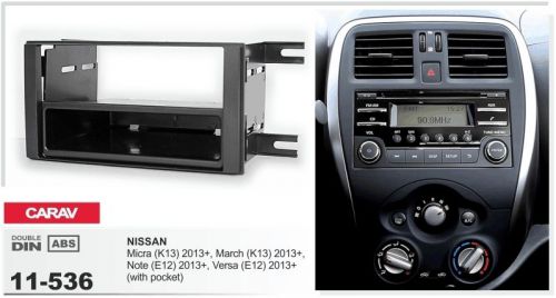 Carav 11-536 2/1-din car radio dash kit panel nissan micra, march, note, versa