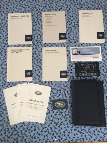 2014 land rover range rover owners manual navigation books oem set  mint