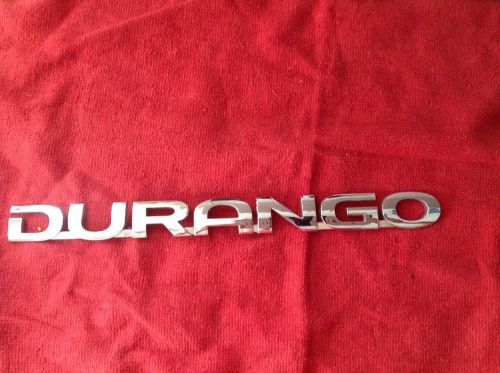 Dodge chrysler durango emblem nameplate door fender trunk hatch 12 1/8&#034;