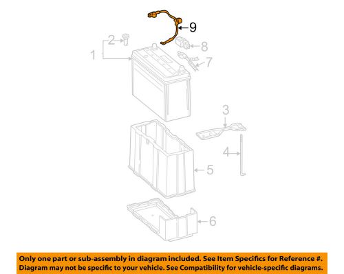 Honda oem 01-05 civic battery-negative cable 32600s5a910