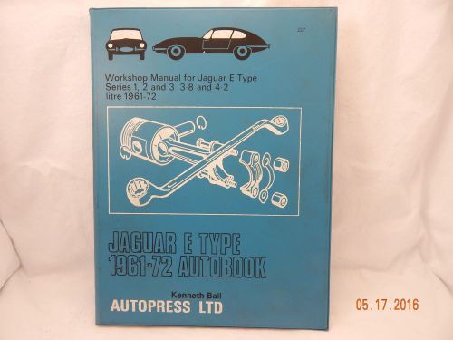 Jaguar e type 1961-72 autobook-kenneth ball 1972