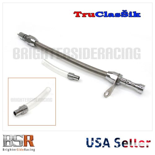 Flexible oil dip stick for gm turbo th400 transmission bell housing bracket usa