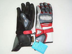 Schoeller keprotec cow hide leather motorcycle biker gloves size s kro7006 new