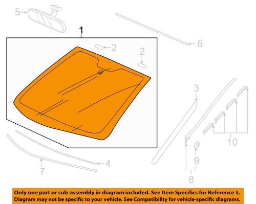 Honda oem 15-16 fit-windshield glass 73111t5ra01