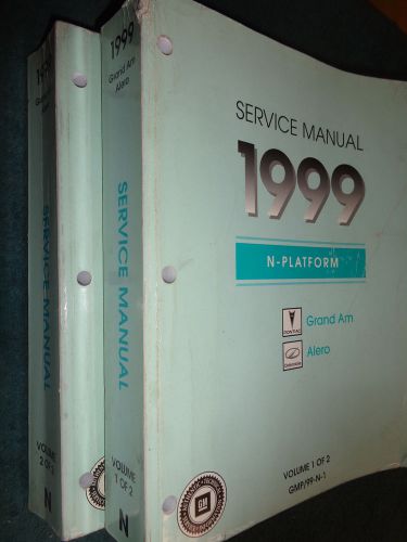 1999 pontiac grand am / oldsmobile alero shop manual set original service books