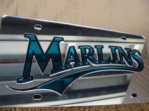 Florida marlins abs laser tag vanity front license plate