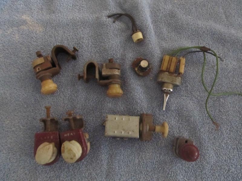 Huge lot of vintage unity switches and vintage car parts