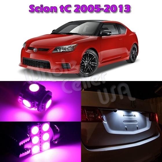  bright pink led light lamp bulb interior package deal for scion tc 2005-2013