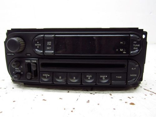 04 dodge intrepid a/v equipment radio am-fm stereo-cd p05091888aa